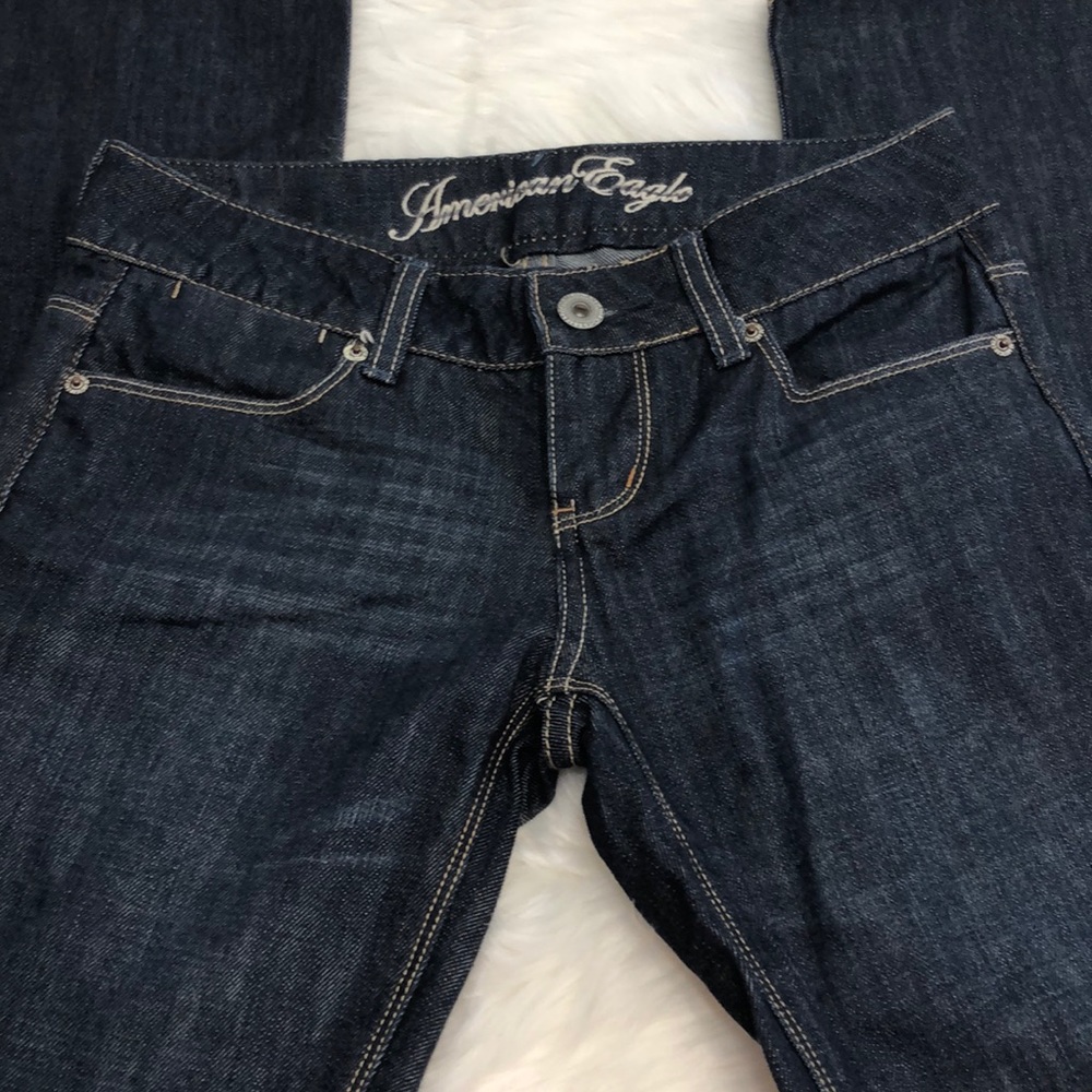 American Eagle 77 straight size 0 Reg dark wash